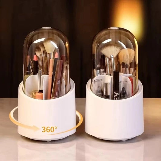 Luxury Rotating Makeup Brush Holder